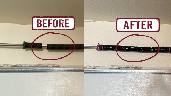 Modern garage door installation